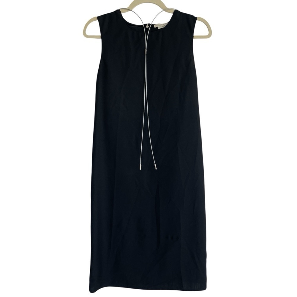 1017 Alyx 9Sm Black Dress Architectural wool metal wire designer Alyx Studio S